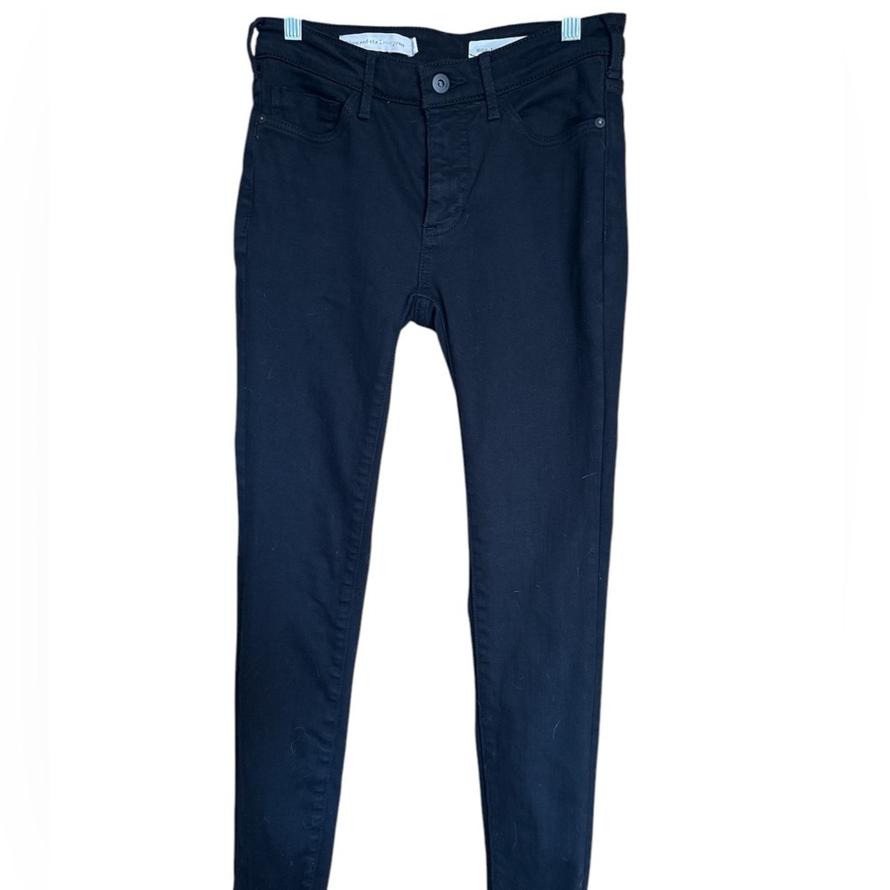 Anthropologie Pilcro and the Letterpress Jeans High Rise Skinny Black Denim  25 - Picture 14 of 14